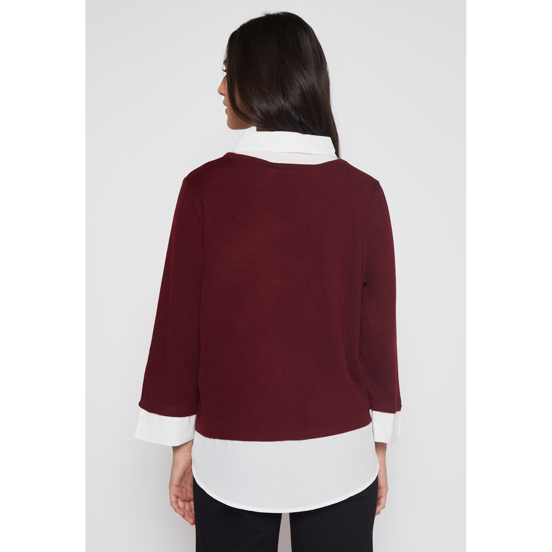 Sweater Chic Mujer Burdeo Familyshop 3