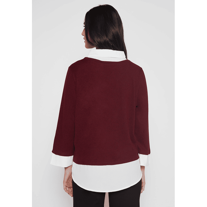 Sweater Chic Mujer Burdeo Familyshop 3