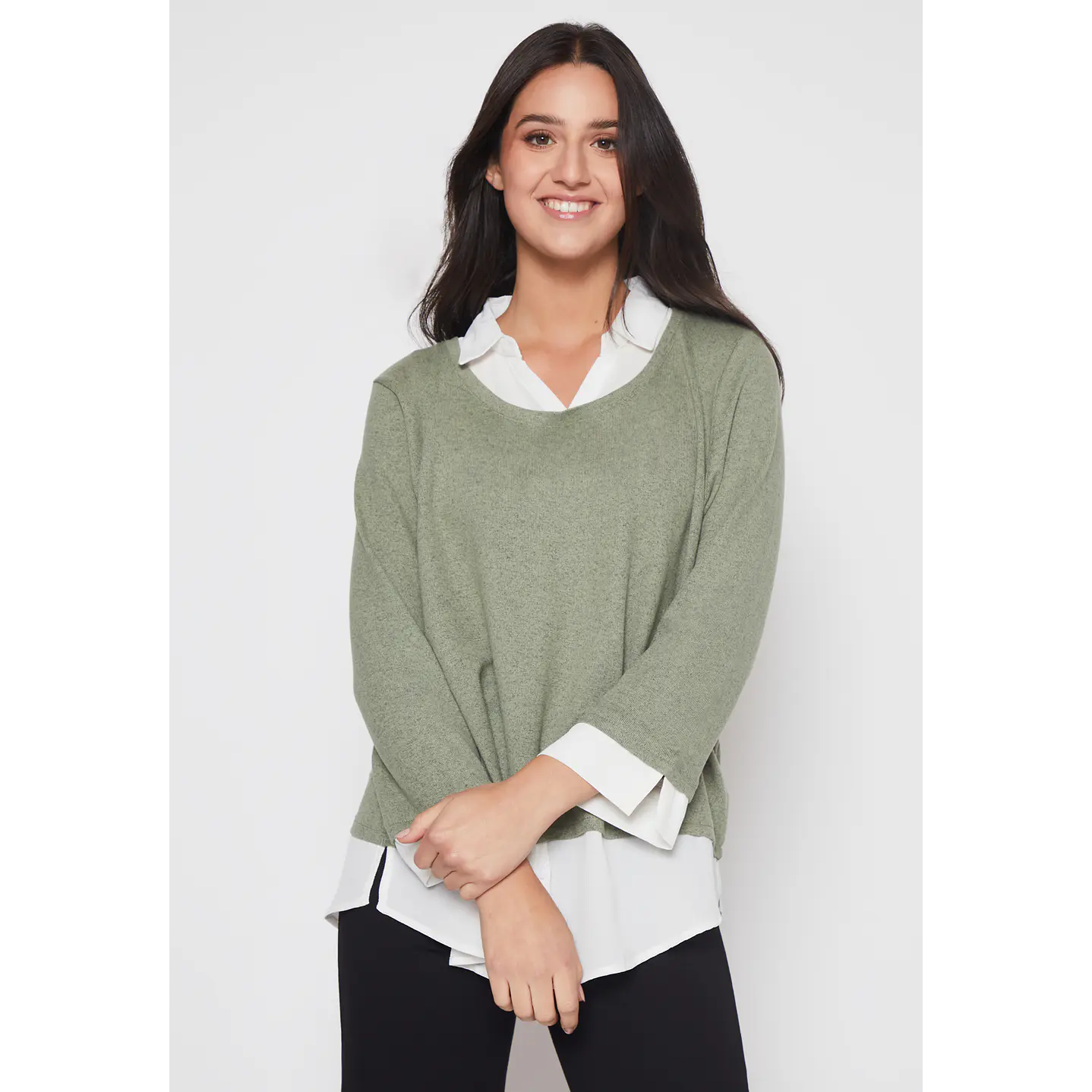 Sweater Chic Mujer Verde Familyshop 1