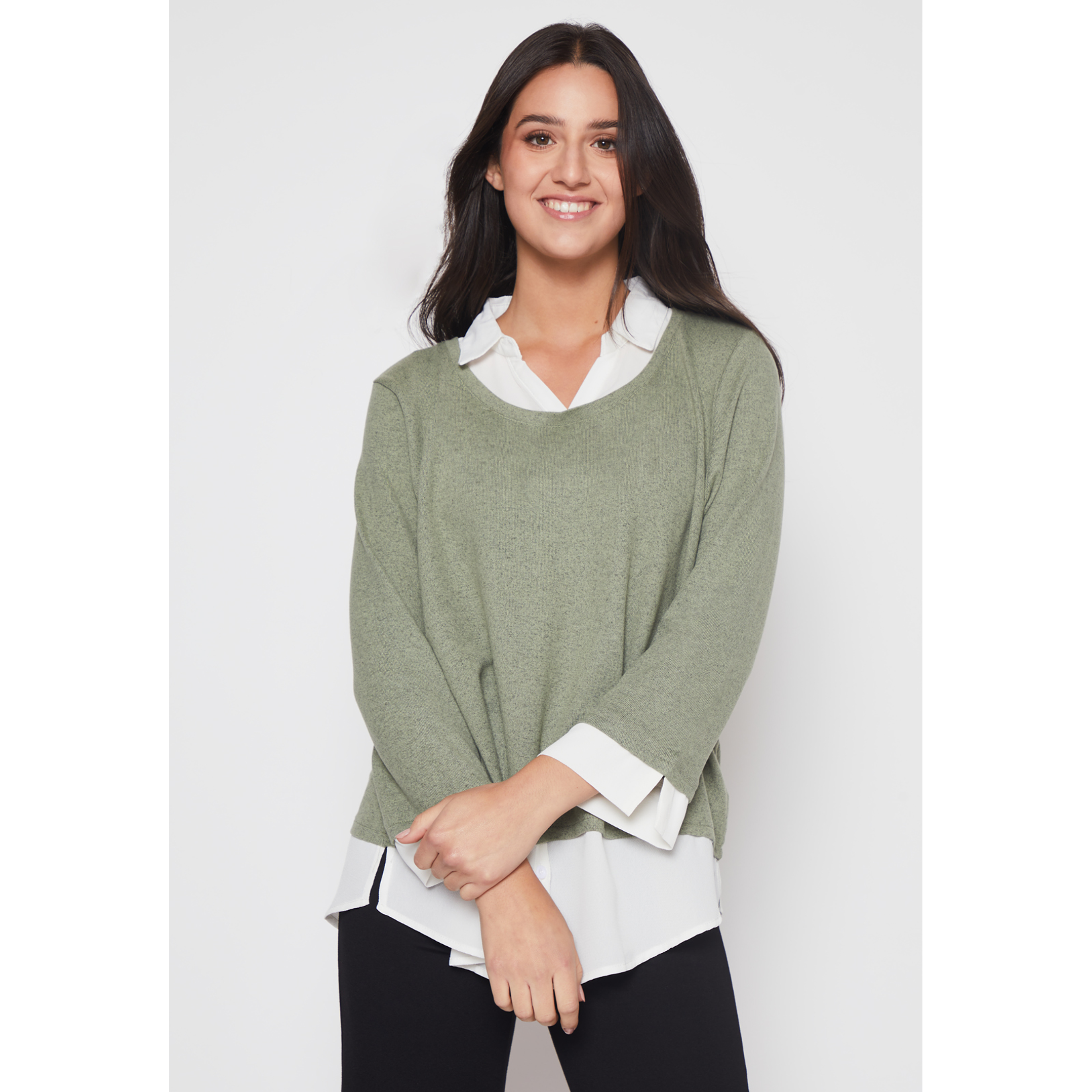 Sweater Chic Mujer Verde Familyshop 1