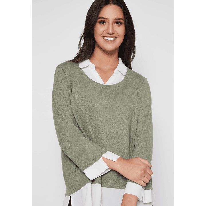 Sweater Chic Mujer Verde Familyshop 3