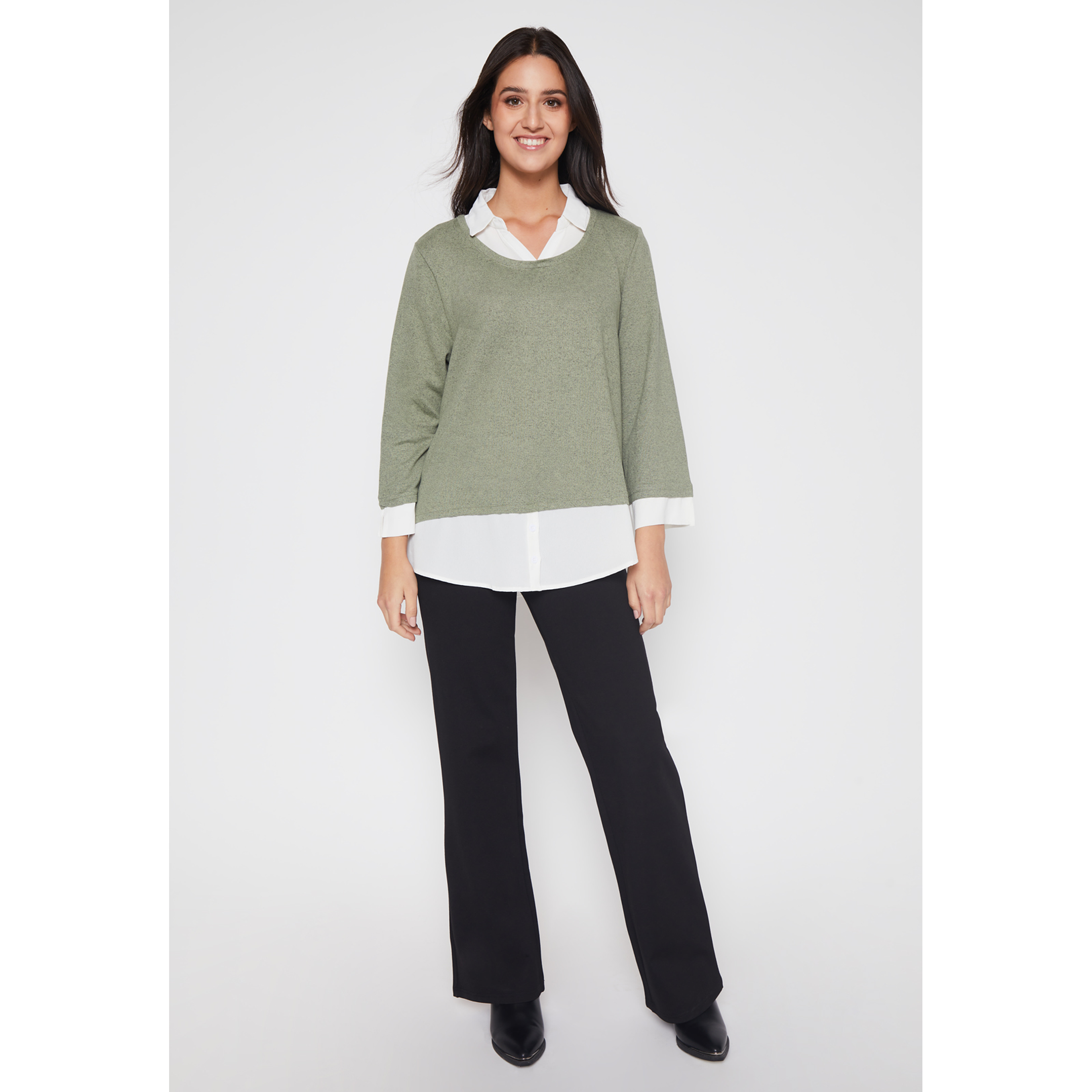 Sweater Chic Mujer Verde Familyshop 2