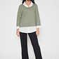 Sweater Chic Mujer Verde Familyshop - Miniatura 2