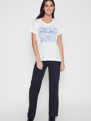 Polera Blue Wild Mujer Crudo Familyshop