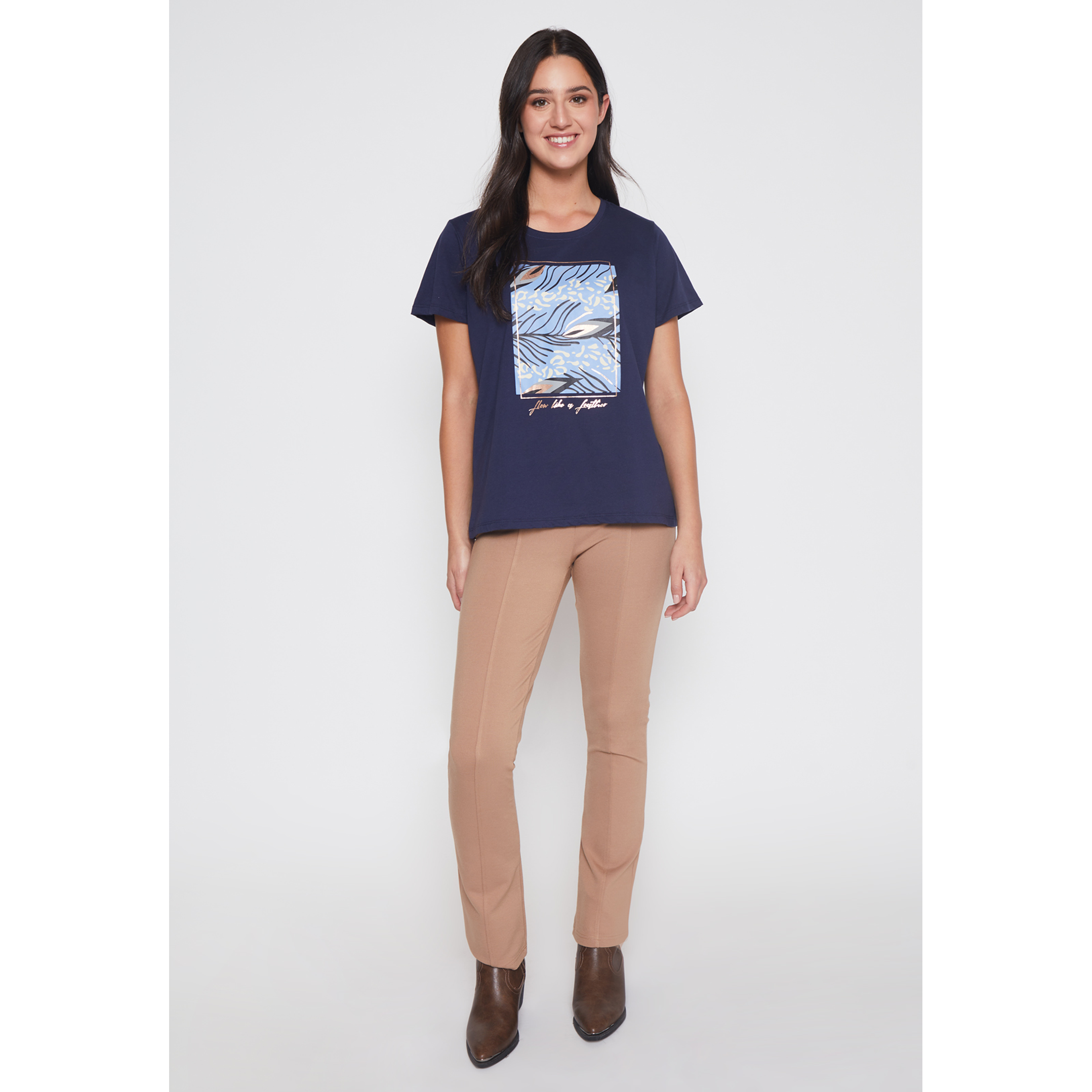 Polera Blue Flow Mujer Azul Familyshop 2