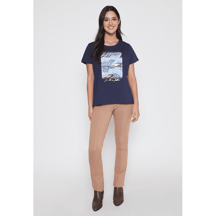 Polera Blue Flow Mujer Azul Familyshop 2