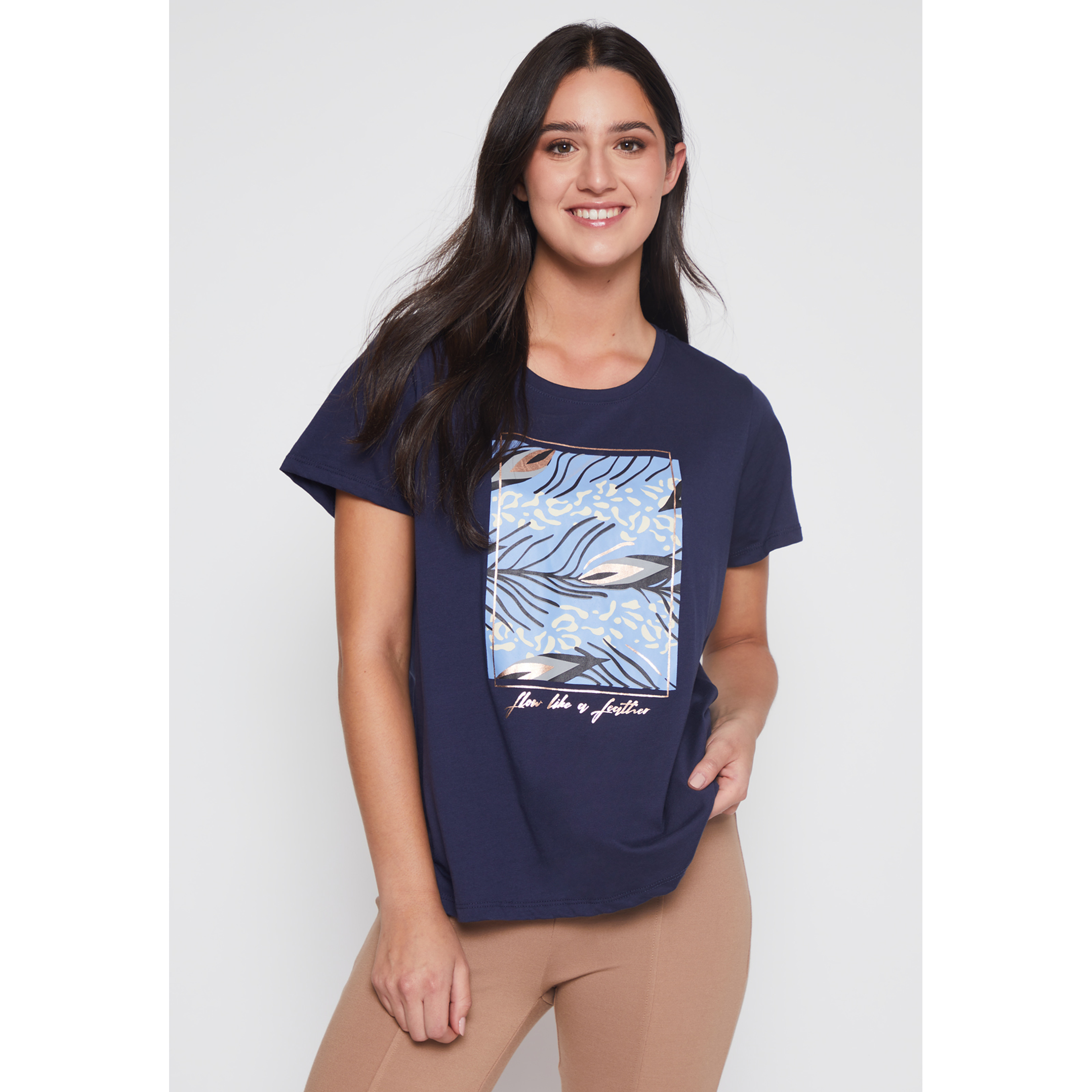 Polera Blue Flow Mujer Azul Familyshop 1
