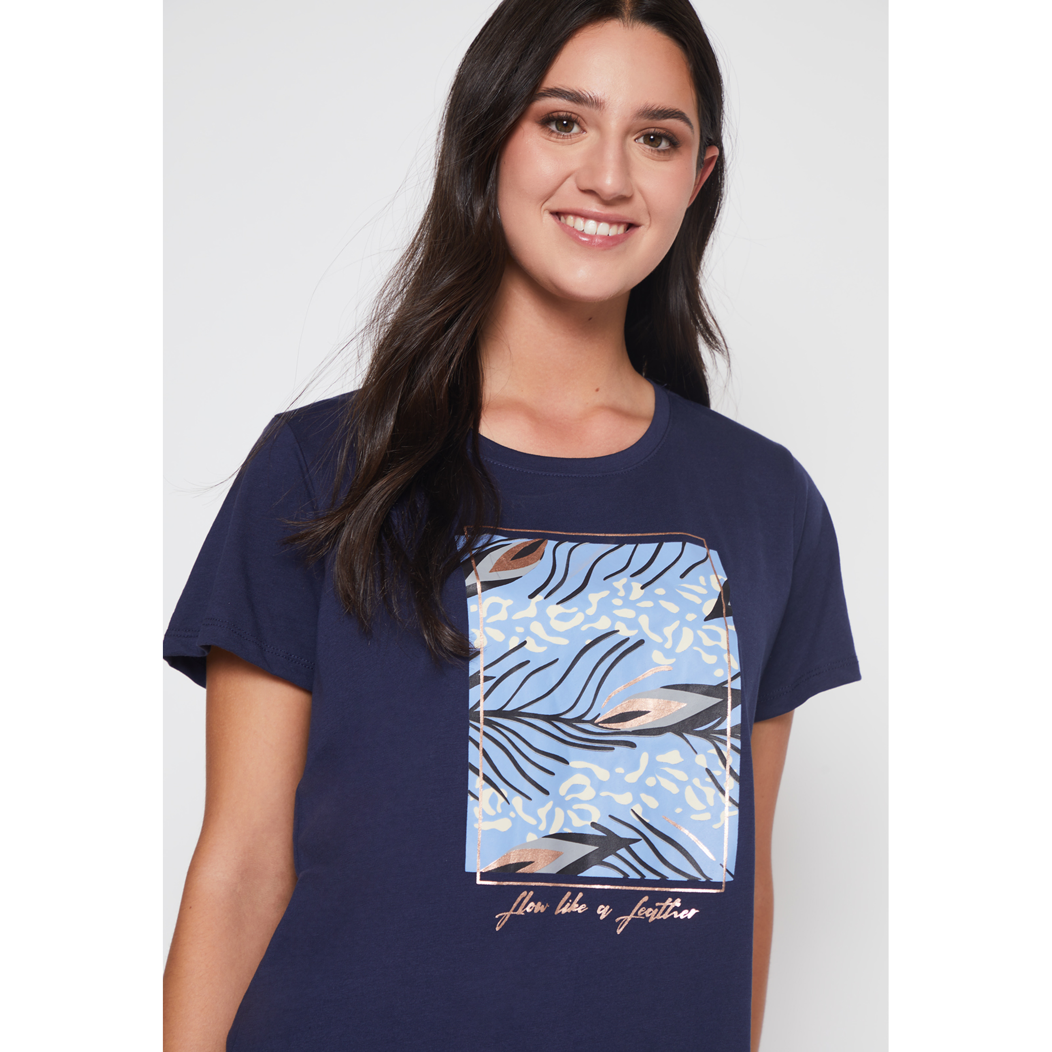 Polera Blue Flow Mujer Azul Familyshop 3
