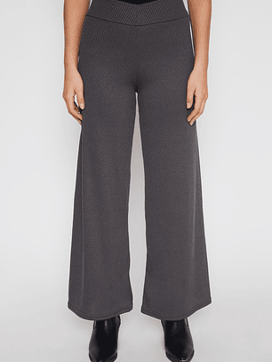 Pantalón Wide Leg Mujer Gris Familyshop