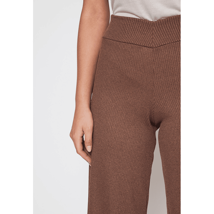 Pantalón Wide Leg Mujer Café Familyshop 4