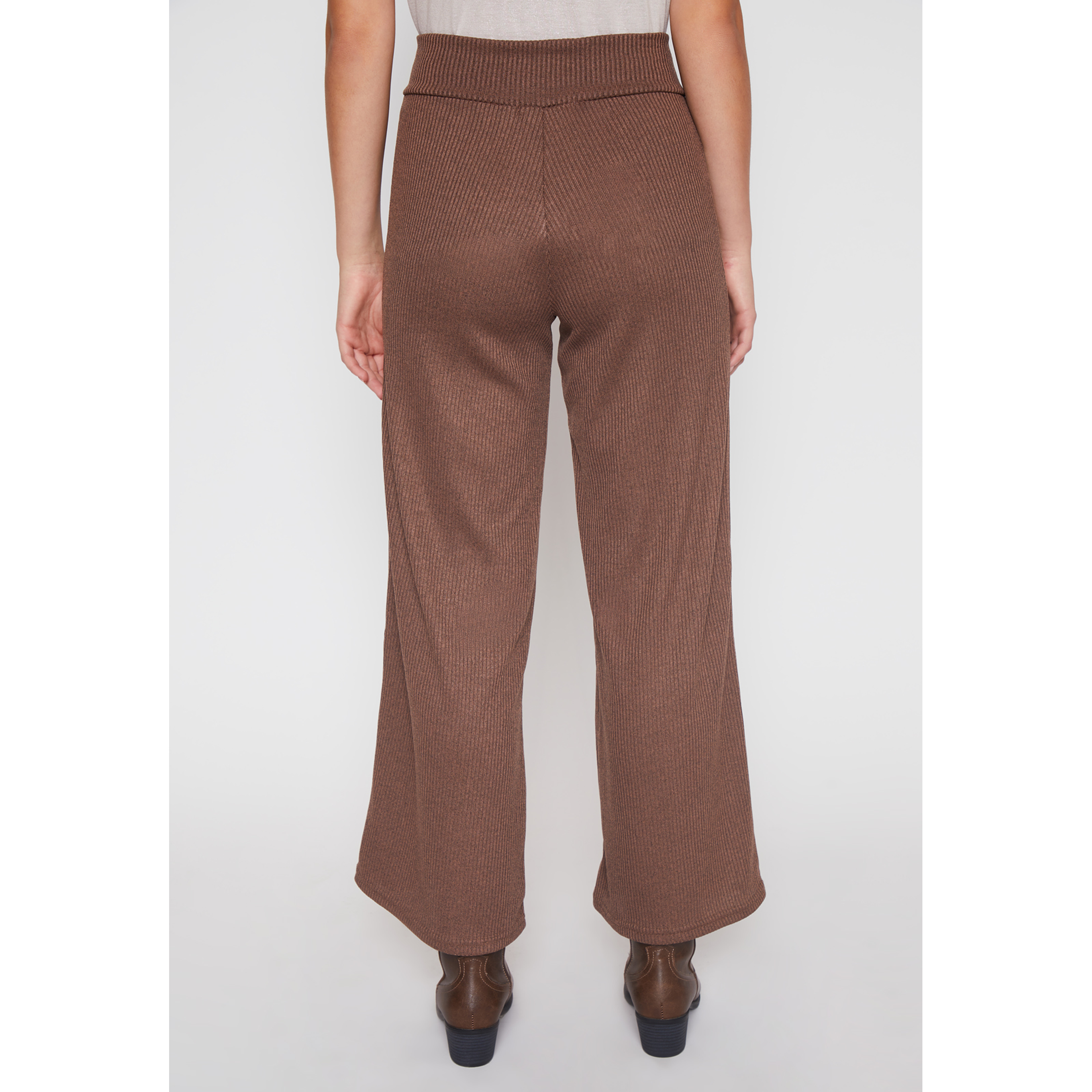 Pantalón Wide Leg Mujer Café Familyshop 3