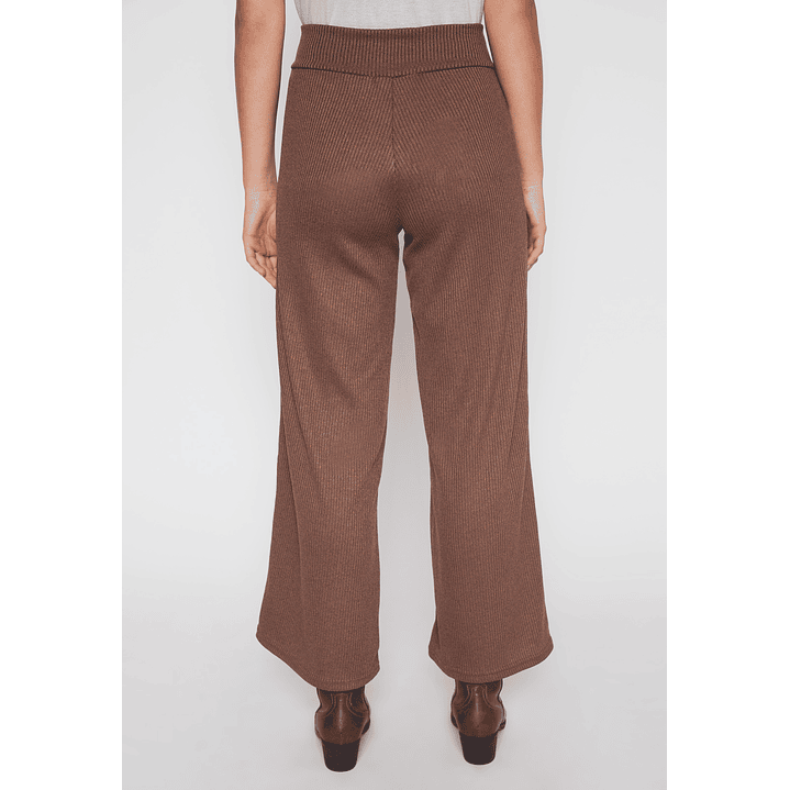 Pantalón Wide Leg Mujer Café Familyshop 3