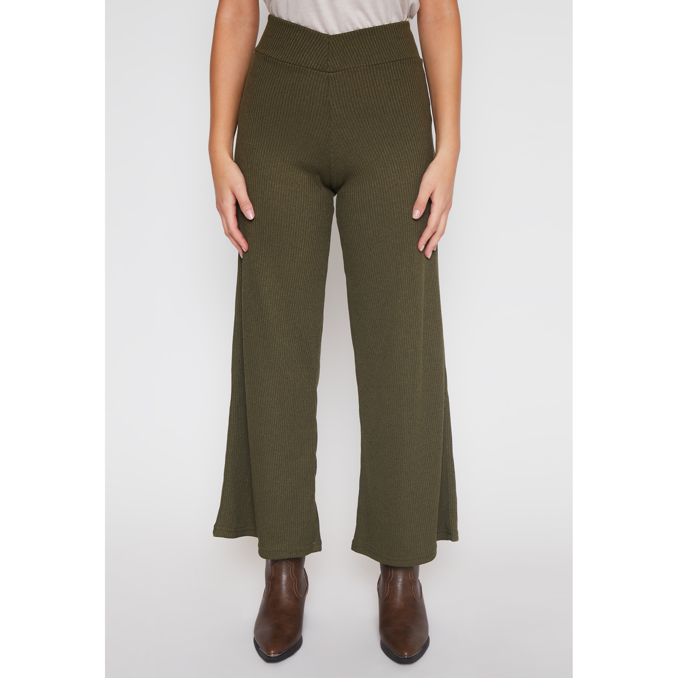 Pantalón Wide Leg Mujer Verde Familyshop 1