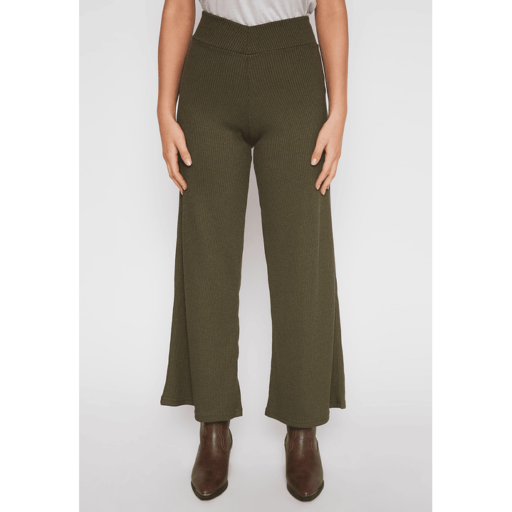Pantalón Wide Leg Mujer Verde Familyshop 1