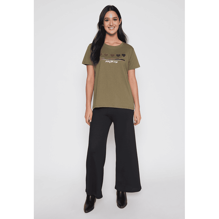 Polera Silver Heart Mujer Verde Familyshop 2