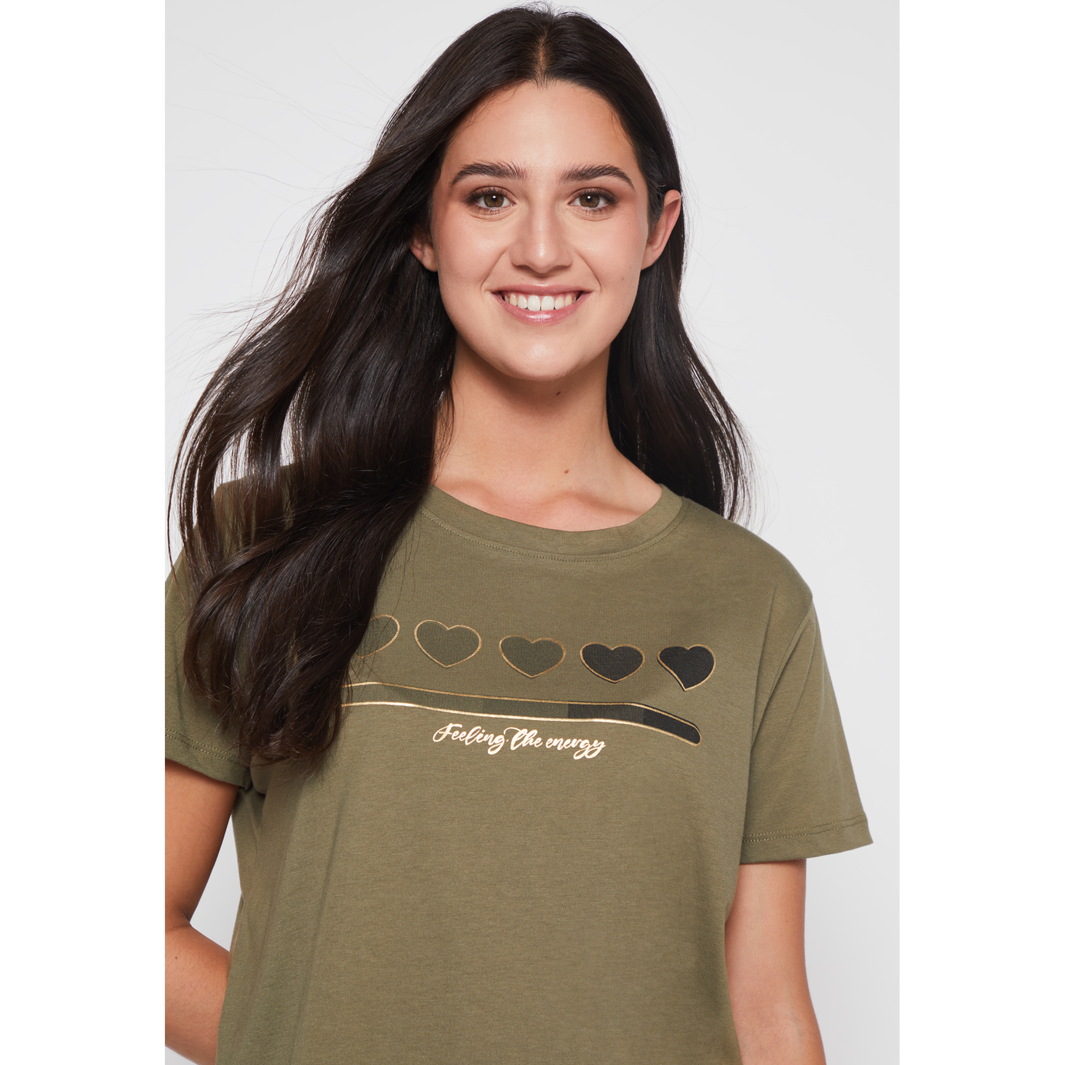 Polera Silver Heart Mujer Verde Familyshop 4