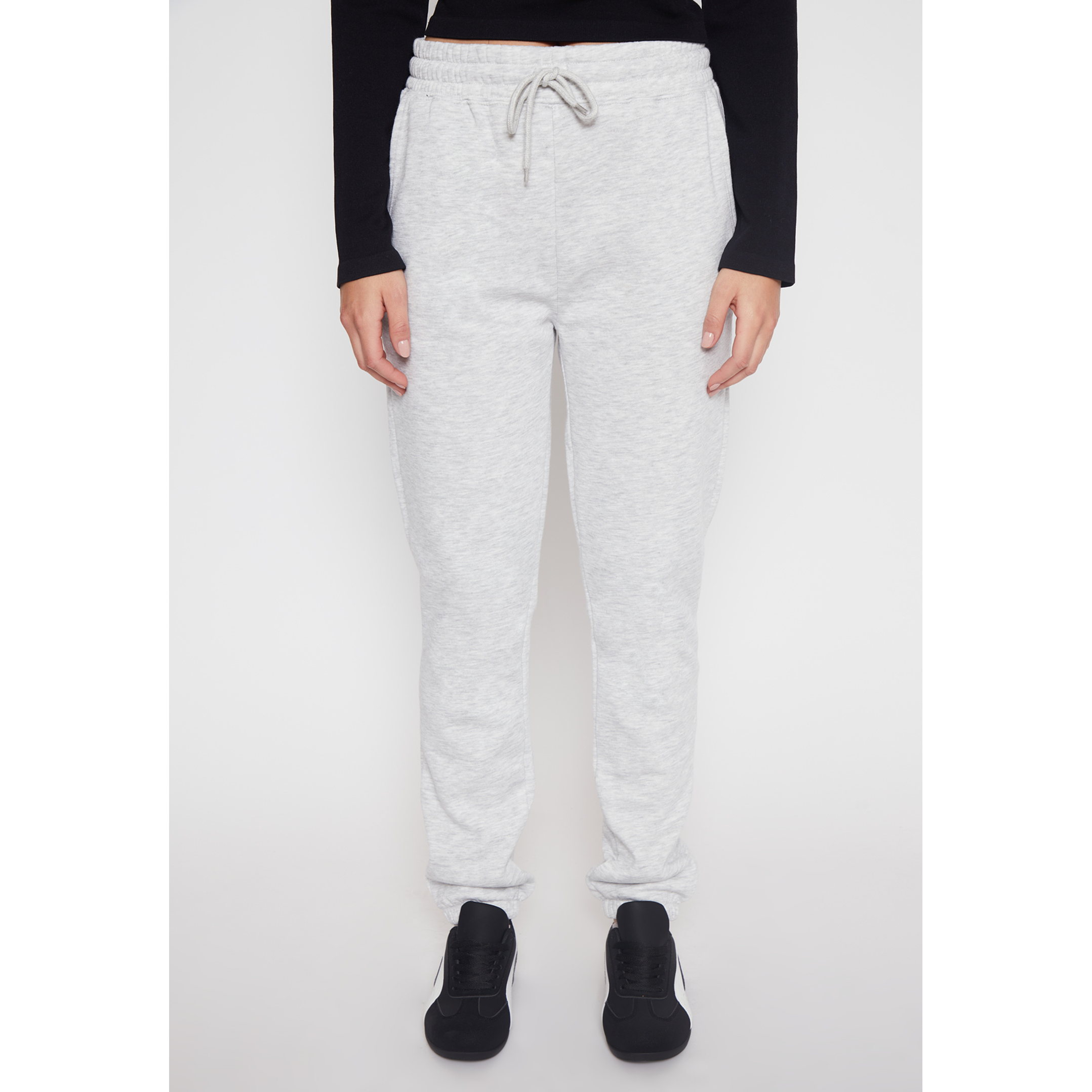 Pantalón Buzo Basic Low Mujer Gris Familyshop 1