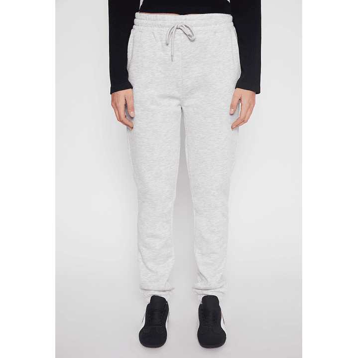 Pantalón Buzo Basic Low Mujer Gris Familyshop 1