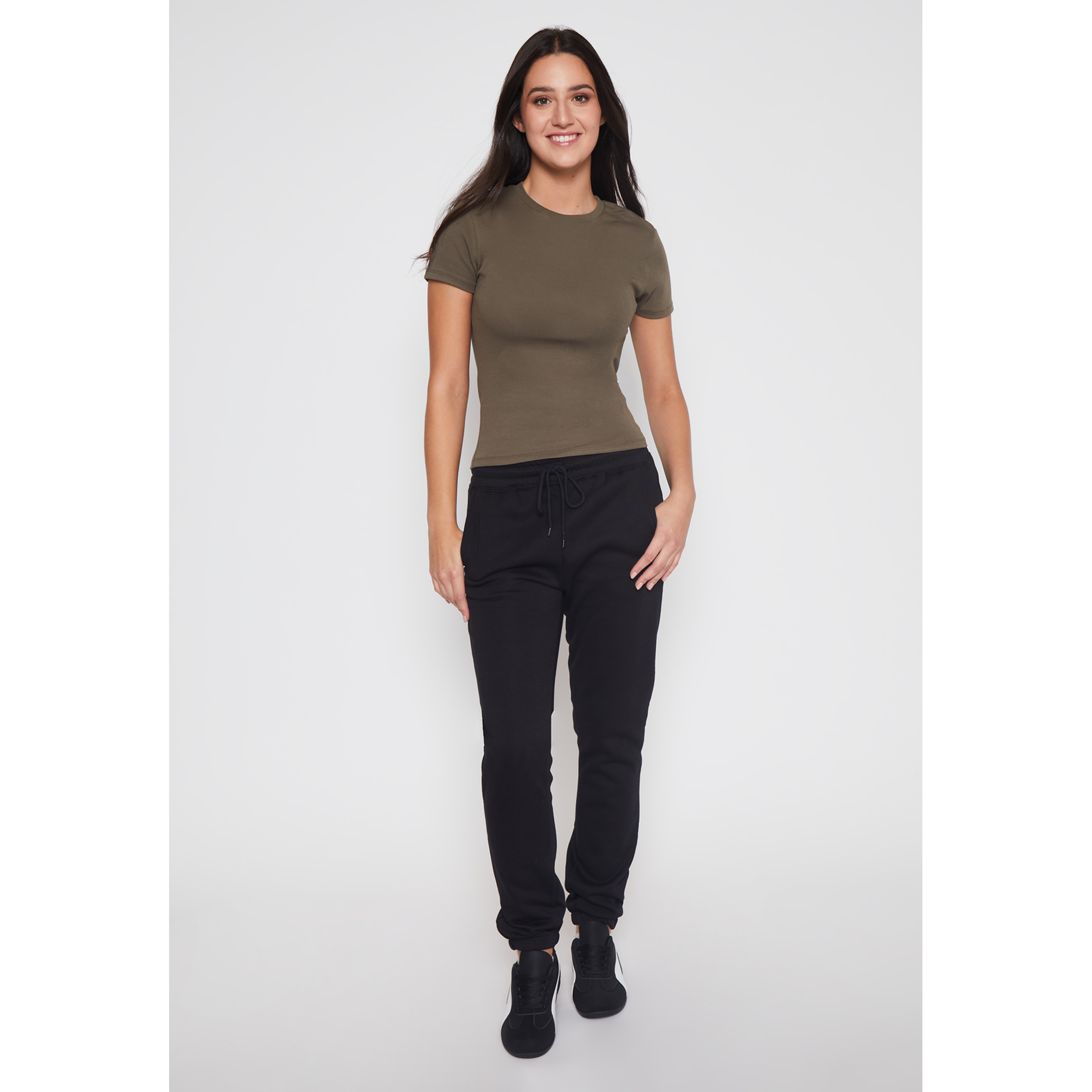 Pantalón Buzo Basic Mujer Negro Familyshop 2