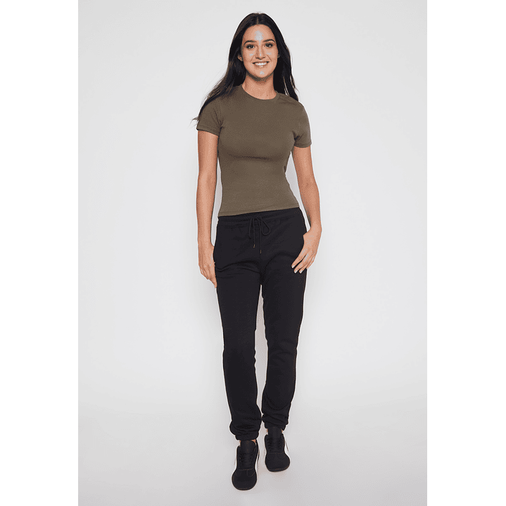 Pantalón Buzo Basic Mujer Negro Familyshop 2