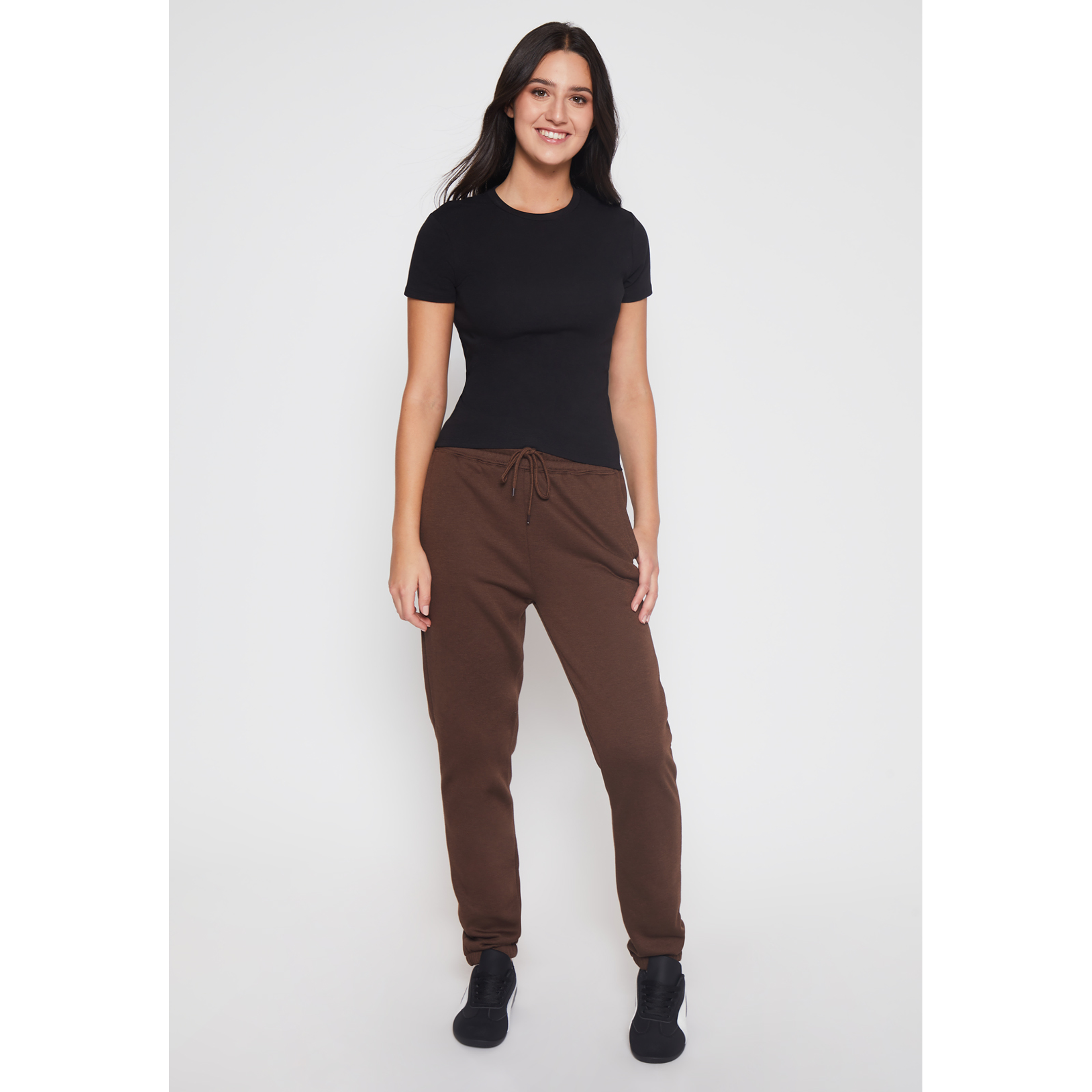 Pantalón Buzo Basic Mujer Café Familyshop 2
