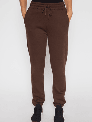 Pantalón Buzo Basic Mujer Café Familyshop