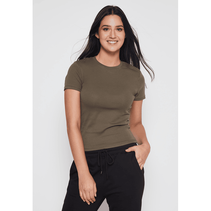 Polera Basic Mujer Verde Familyshop 1