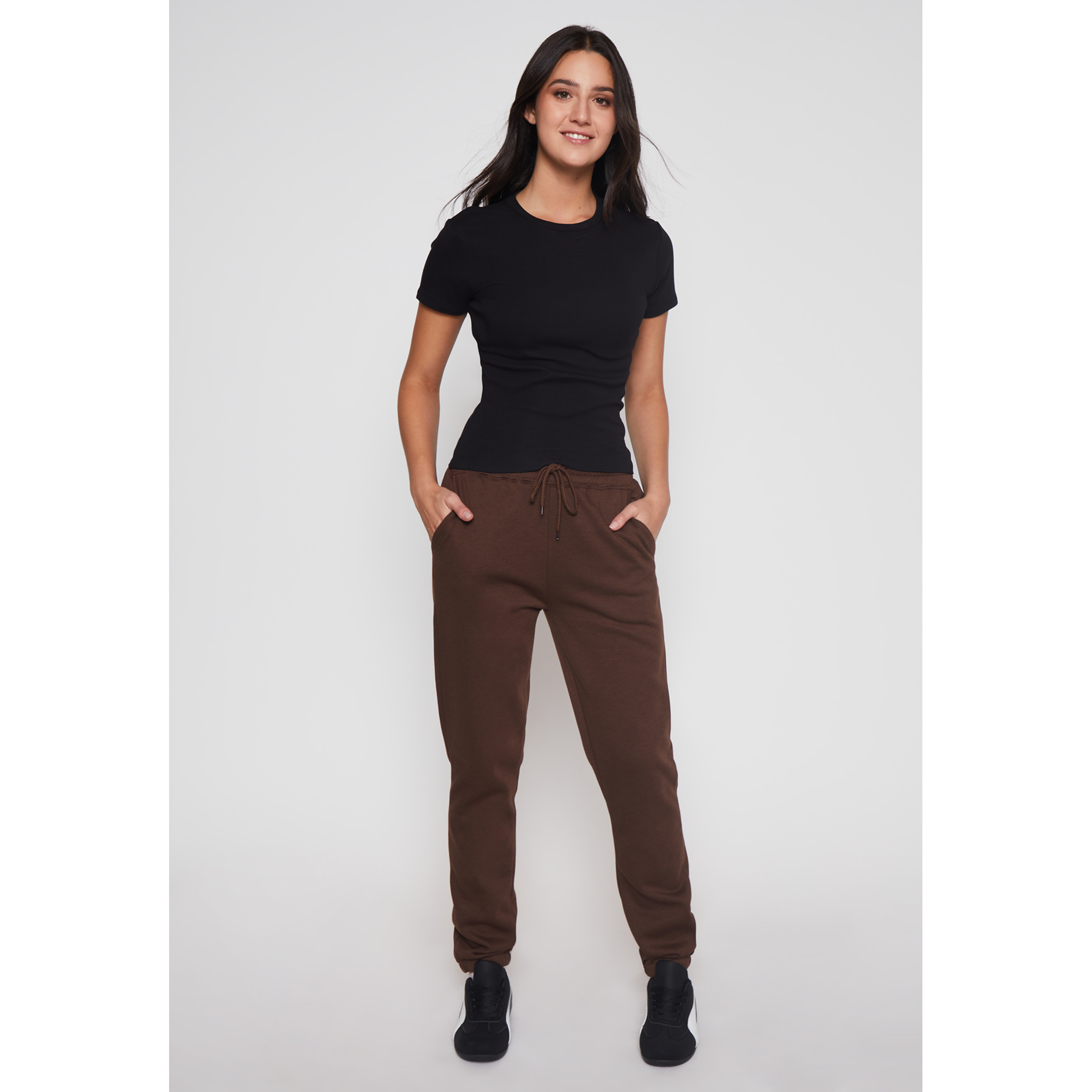 Polera Basic Mujer Negro Familyshop 2