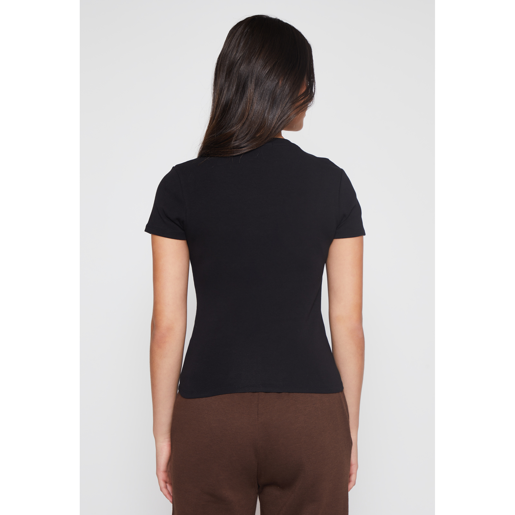 Polera Basic Mujer Negro Familyshop 3