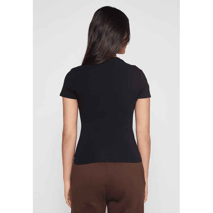 Polera Basic Mujer Negro Familyshop 3