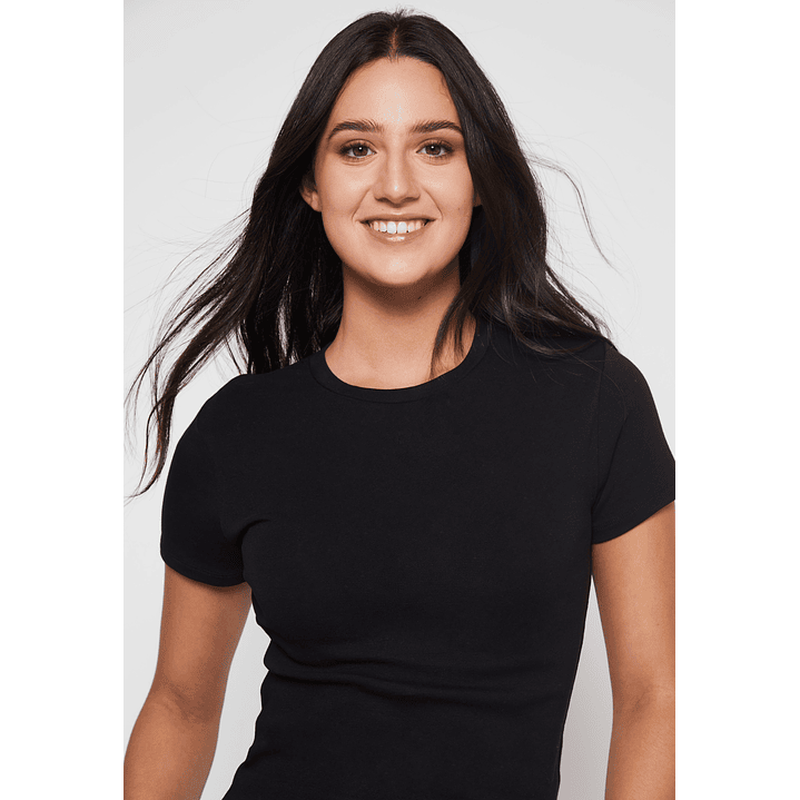 Polera Basic Mujer Negro Familyshop 4
