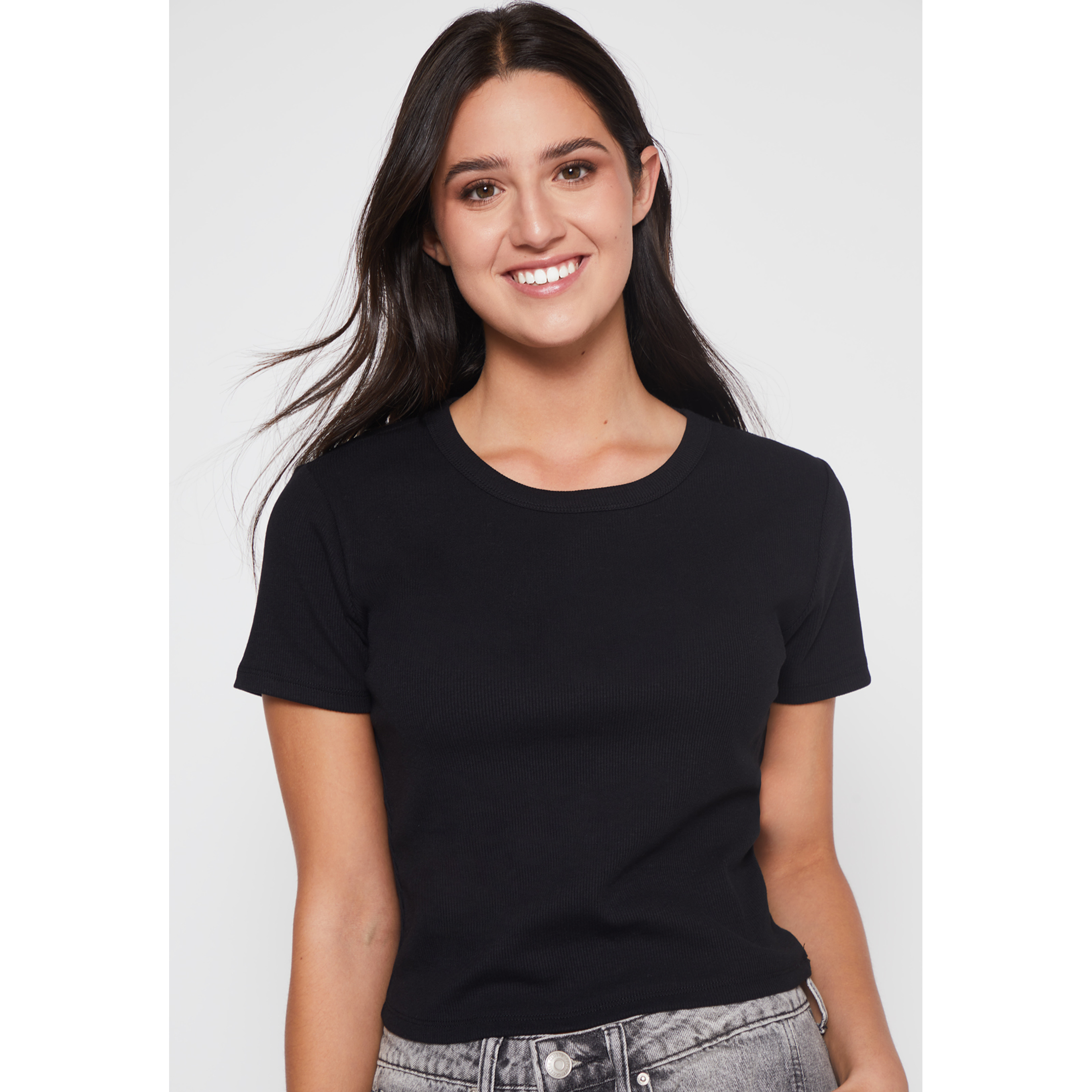 Polera Clásica Mujer Negro Familyshop 3