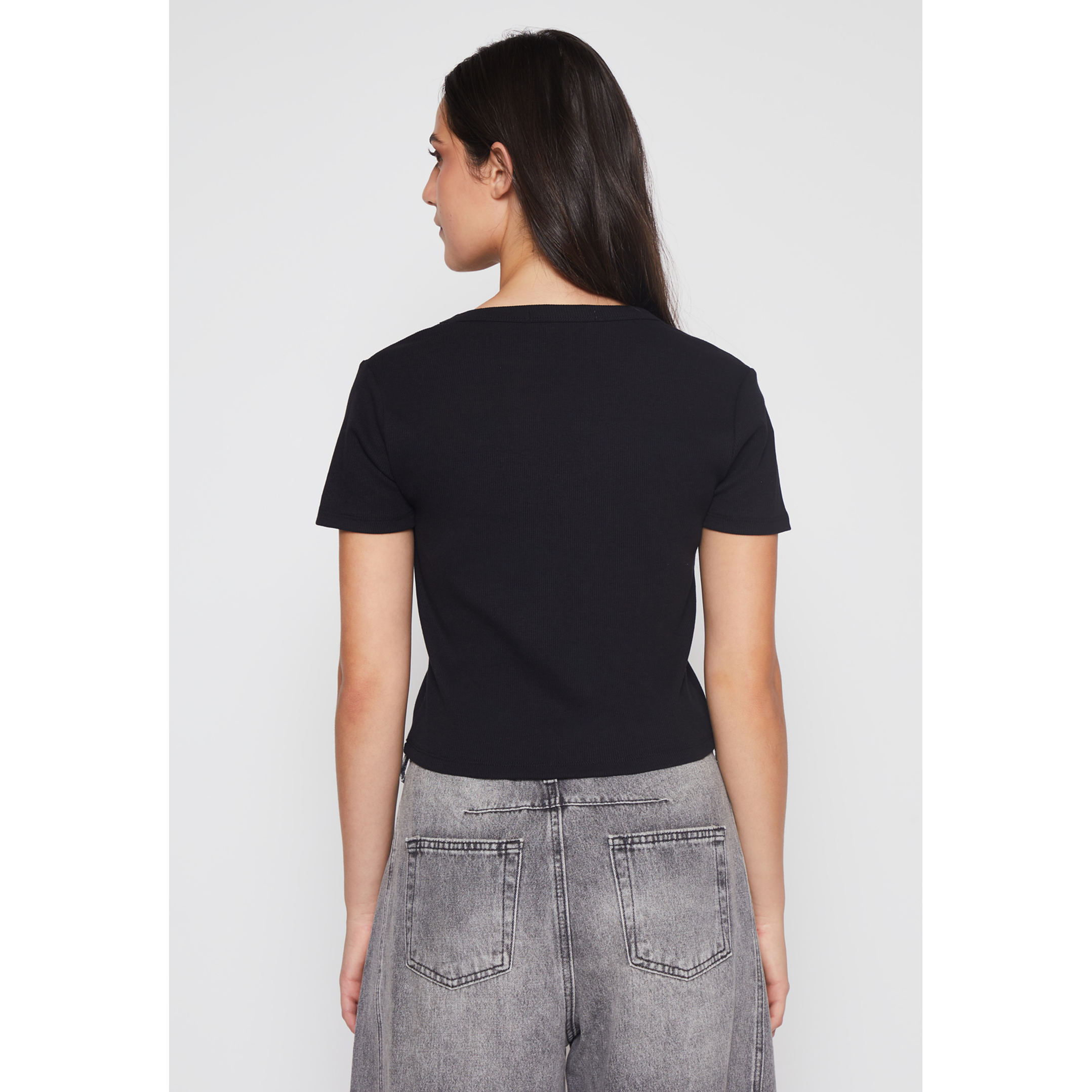 Polera Clásica Mujer Negro Familyshop 4
