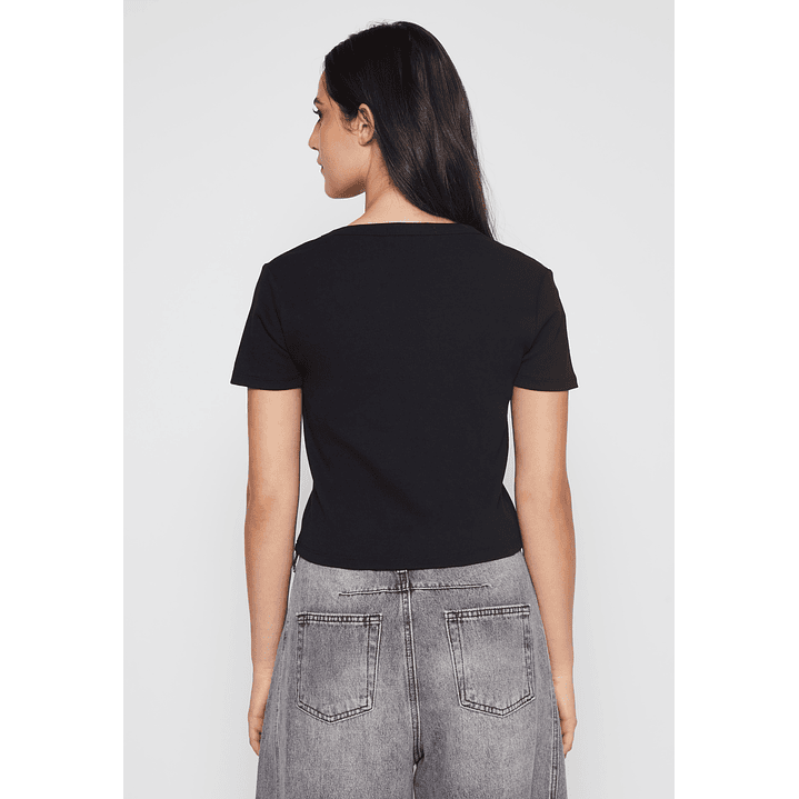 Polera Clásica Mujer Negro Familyshop 4
