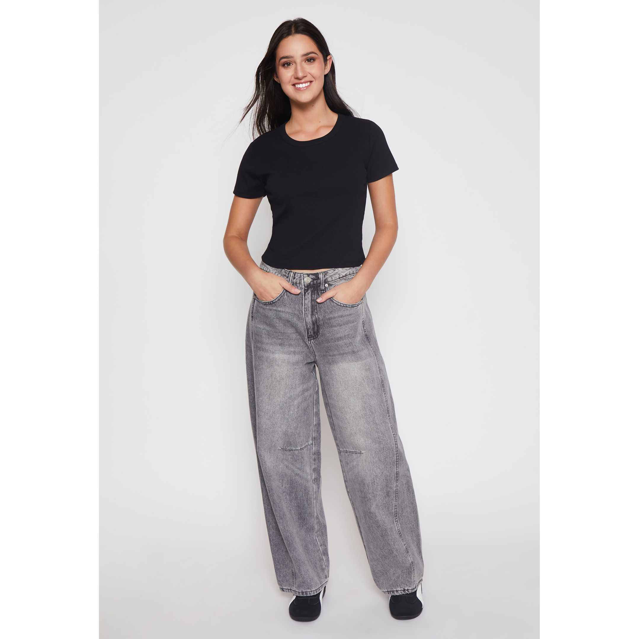 Polera Clásica Mujer Negro Familyshop 2