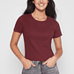 Polera Clásica Mujer Burdeo Familyshop - Miniatura 1