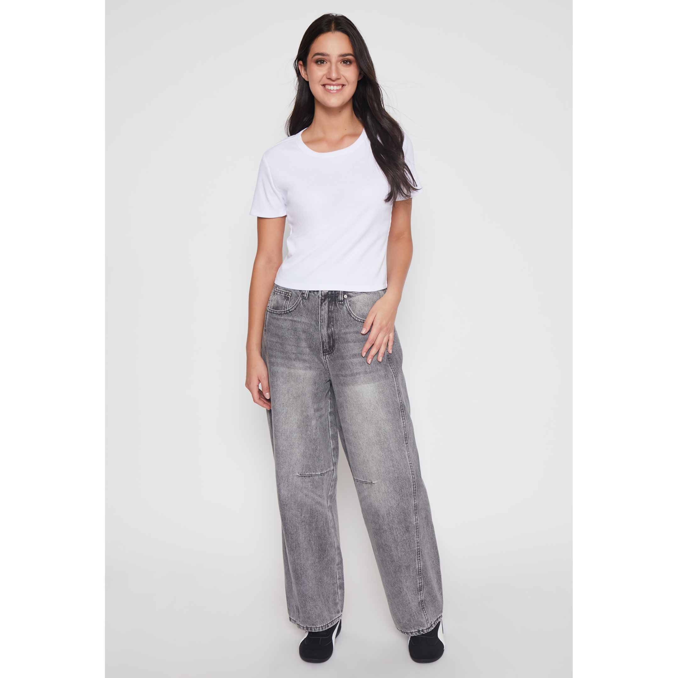 Polera Clásica Mujer Blanco Familyshop 2