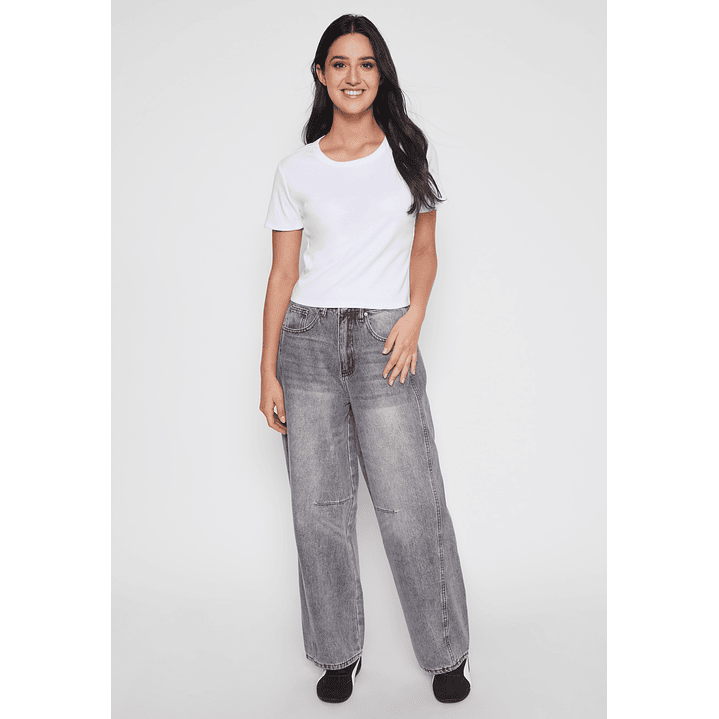 Polera Clásica Mujer Blanco Familyshop 2