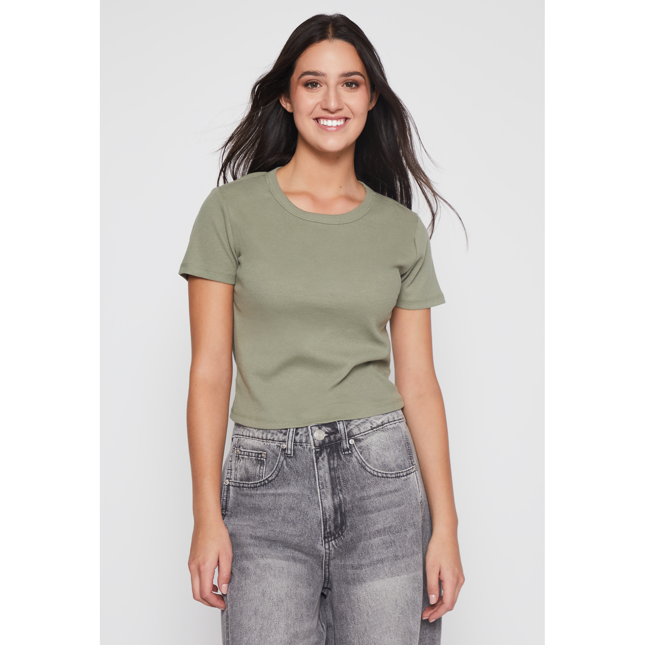 Polera Clásica Mujer Verde Familyshop 1