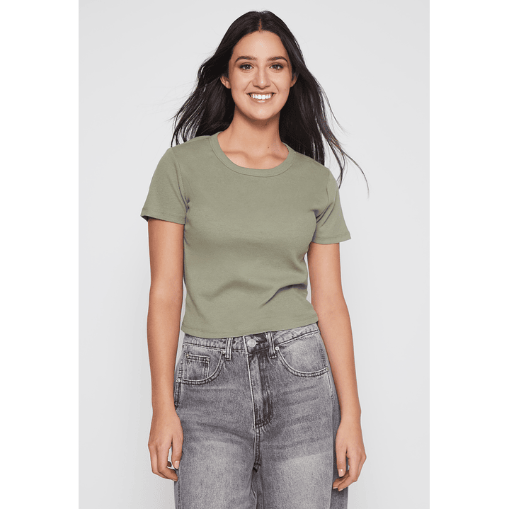 Polera Clásica Mujer Verde Familyshop 1