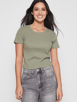 Polera Clásica Mujer Verde Familyshop