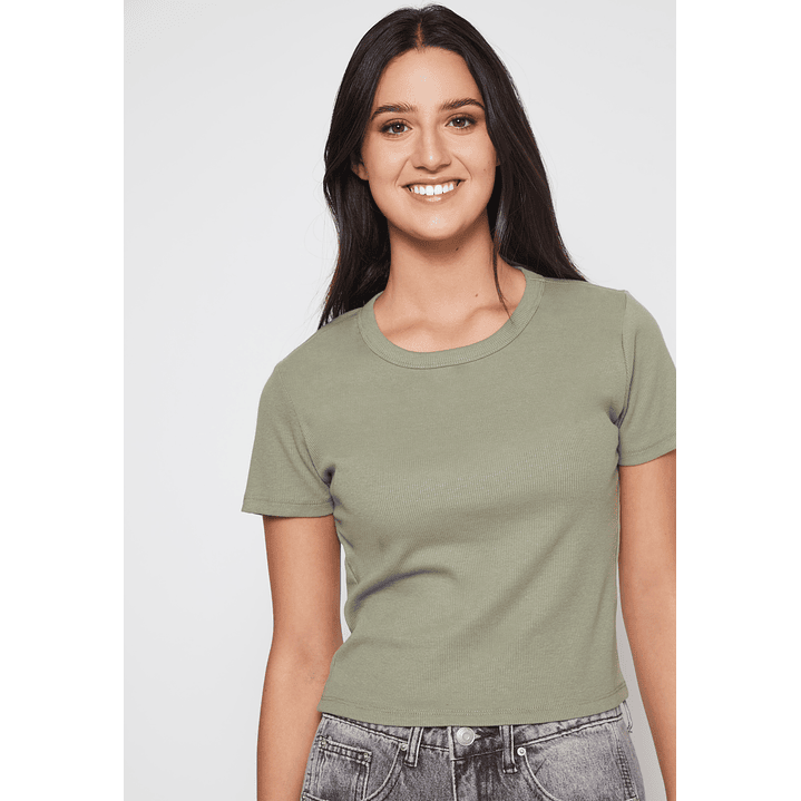 Polera Clásica Mujer Verde Familyshop 3