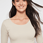 Polera SeamLess Manga Larga Mujer Beige Familyshop - Miniatura 4