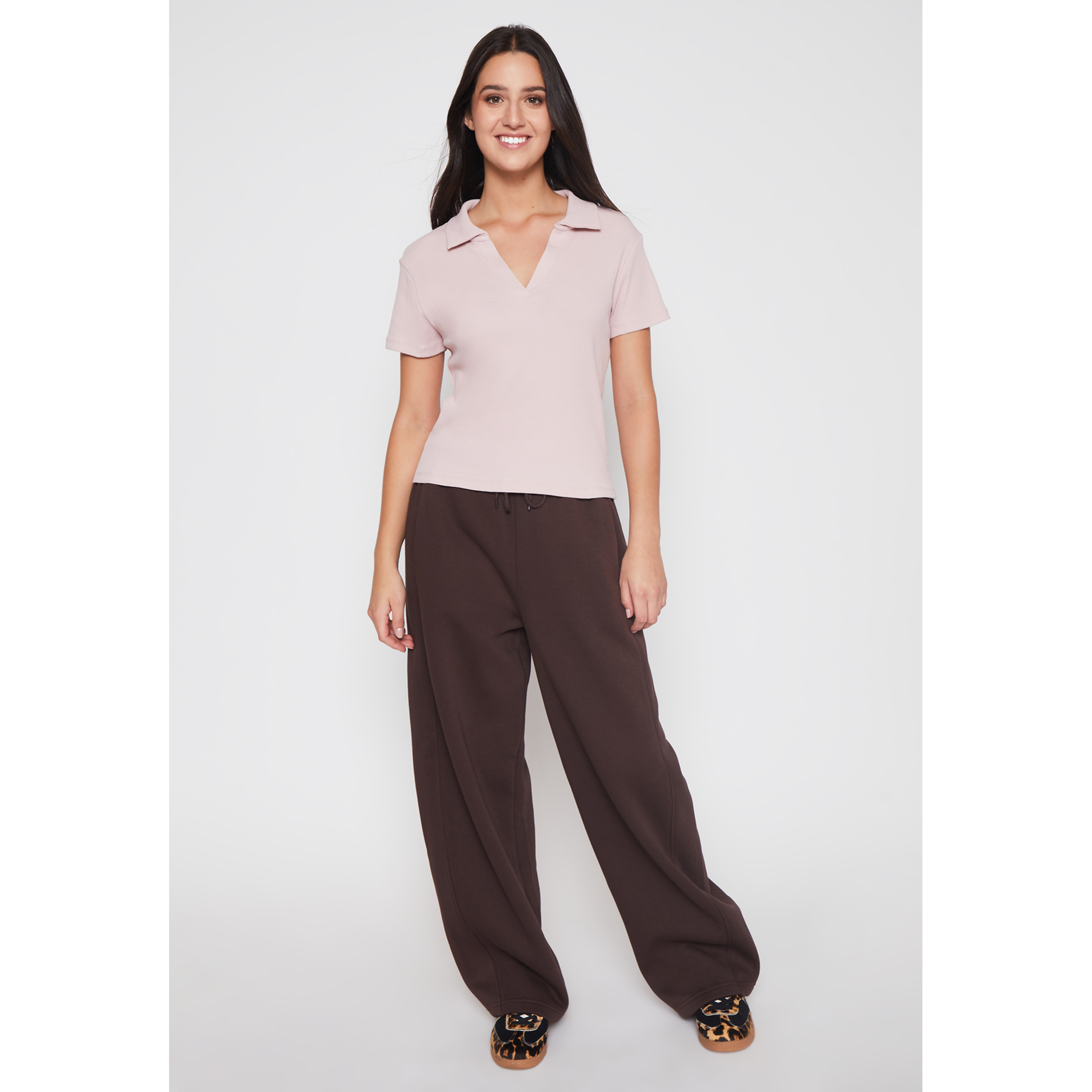 Polera Cuello Mujer Rosado Familyshop 2