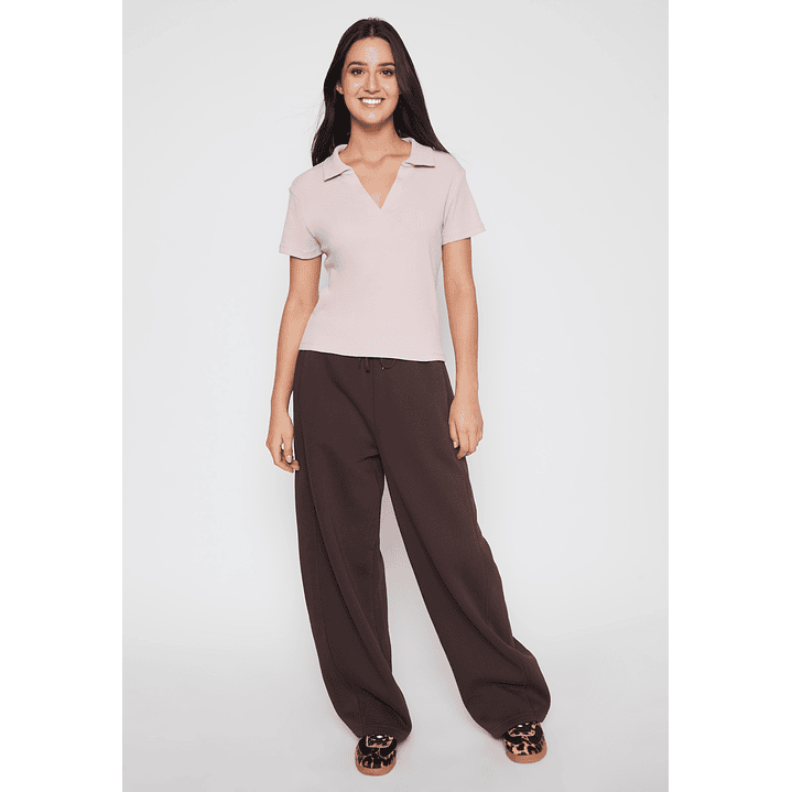 Polera Cuello Mujer Rosado Familyshop 2