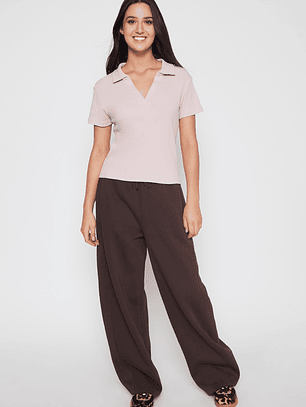 Polera Cuello Mujer Rosado Familyshop