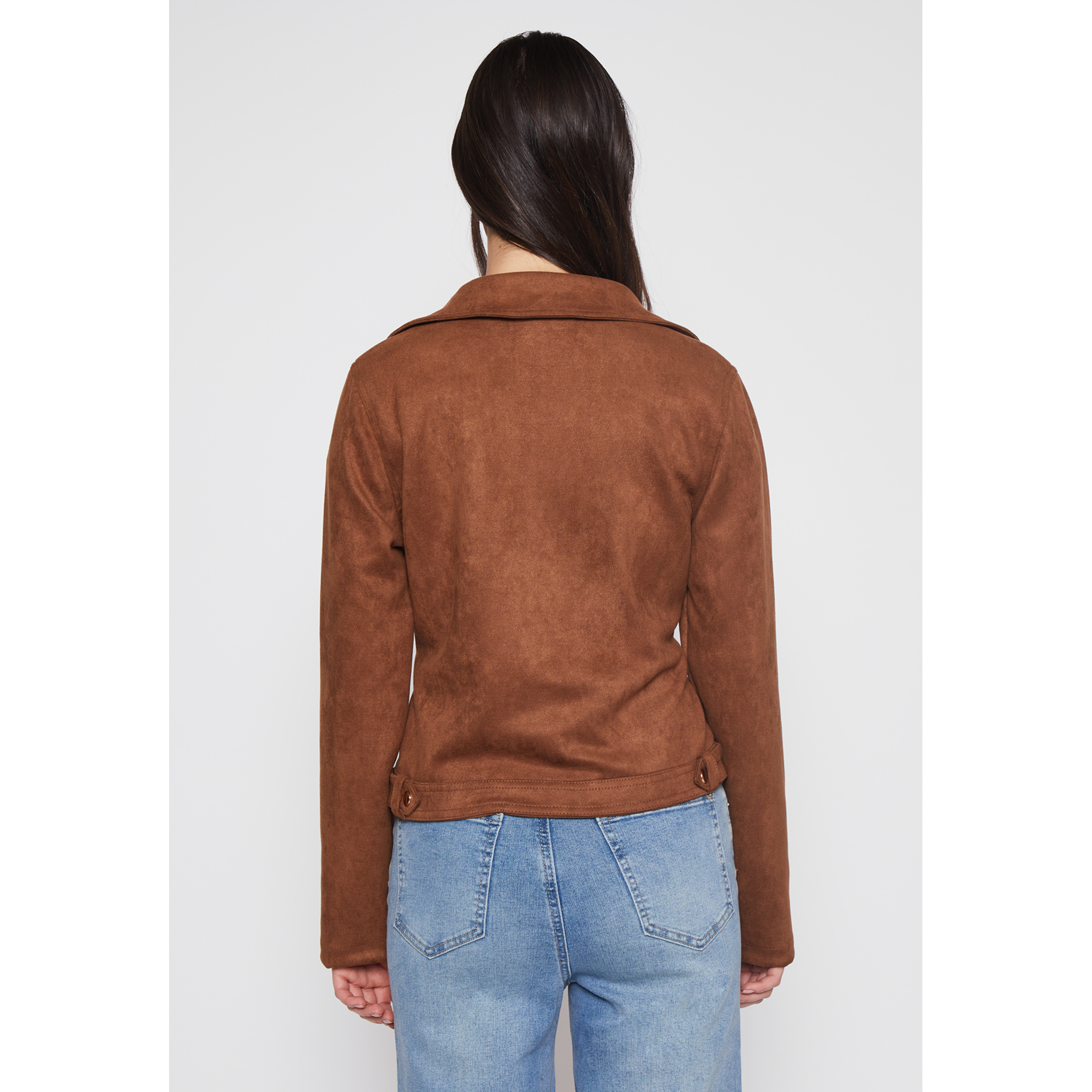 Chaqueta Biker Mujer Camel Familyshop 4