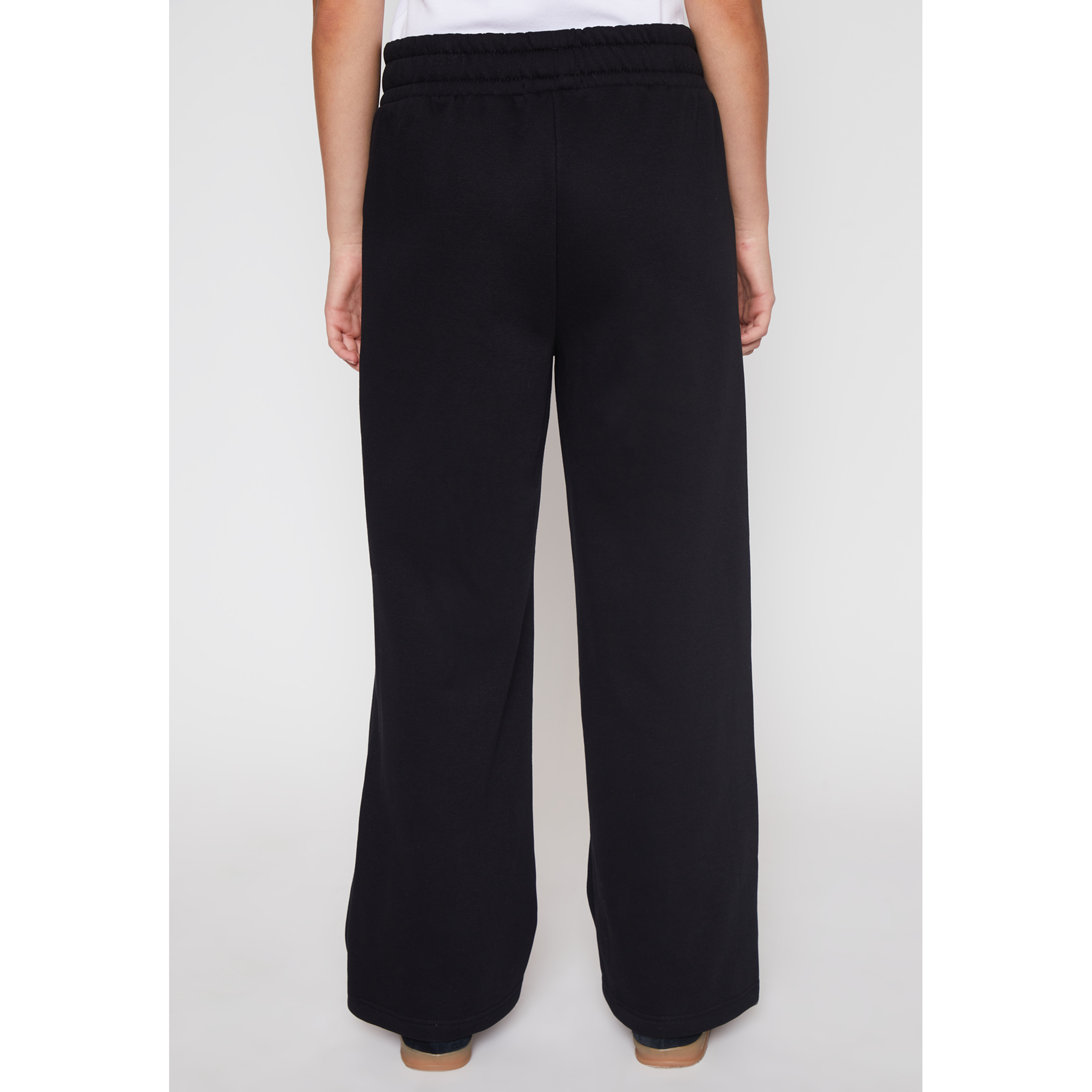 Pantalón Buzo Wide Leg Recto Mujer Negro Familyshop 3