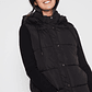 Parka Franjas Mujer Negro Familyshop - Miniatura 4