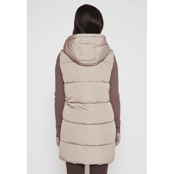 Parka Franjas Mujer Beige Familyshop 4